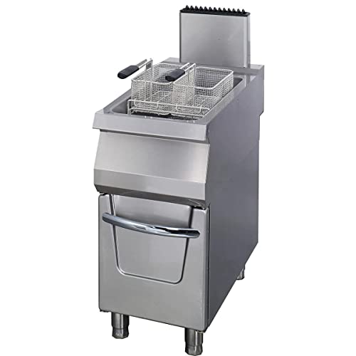 Maxima Gastro Premium Fritteuse - 1 x 22 l - Einzeleinheit - 90 cm Tief - mit Ablasshahn - Gas Maxima Gastro Premium Fritteuse - 1 x 22 l - Einzeleinheit - 90 cm Tief - mit Ablasshahn - Gas von Maxima