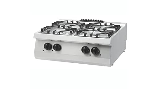 Maxima Gastro Heavy Duty Kochfeld - 4 Brenner - Doppeleinheit - 70 cm Tief - Gas Maxima Gastro Heavy Duty Kochfeld - 4 Brenner - Doppeleinheit - 70 cm Tief - Gas von Maxima