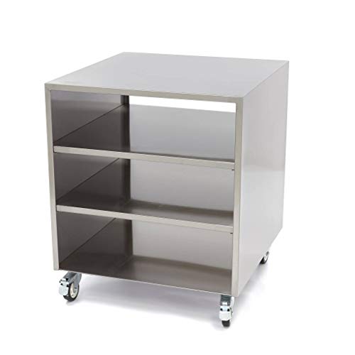 Maxima Gastro Maschinentisch - 60 x 60 cm - 120 kg Ladungskapazität - auf Rädern von Maxima