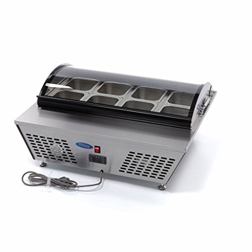 Maxima Gastro Saladette - 67 l - inkl. 8 x 1/6 GN - Tischplatte von Maxima