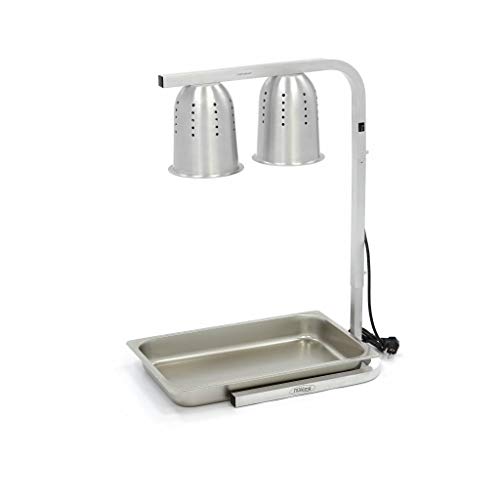 Maxima Gastro Wärmelampe - 2 Lampen - inkl. Lampen und 1 x 1/1 GN -Behälter von Maxima