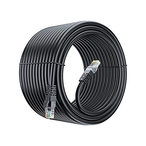 MaximM CAT6 Ethernet Kabel 150 FT RJ45 geschirmt schwarz schwarz 150 feet von Maximm