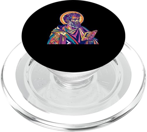 Maximus Der Bekenner Pop Art PopSockets PopGrip für MagSafe von Maximus The Confessor Orthodox Catholic Designs