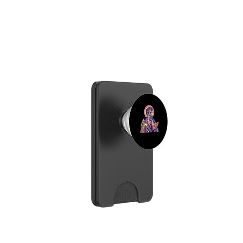 Maximus Der Bekenner Pop Art PopSockets PopWallet für MagSafe von Maximus The Confessor Orthodox Catholic Designs