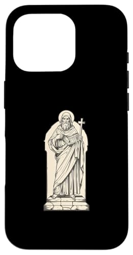 Maximus der Beichtvater auf einer Steinplatte Hülle für iPhone 16 Pro von Maximus The Confessor Orthodox Catholic Designs