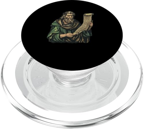 Maximus der Beichtvater hält eine Schriftrolle PopSockets PopGrip für MagSafe von Maximus The Confessor Orthodox Catholic Designs