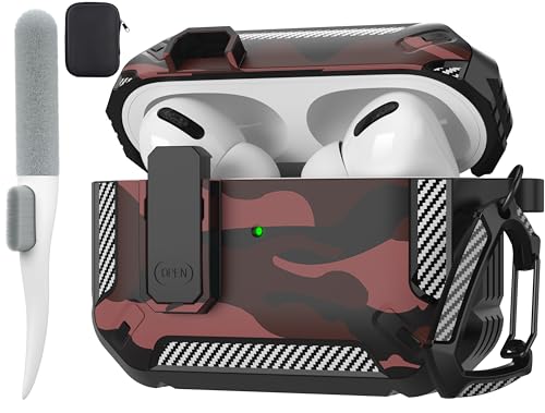 Maxjoy Airpods Pro 2. / 1. Generation Schutzhülle mit Schloss, AirPods Pro 2 Schutzhülle mit Schlüsselanhänger, kompatibel mit Apple Airpods Pro 2 2023 USB C Kabel 2022 Lightning Kabel/Pro 2019, Rot Maxjoy Airpods Pro 2. / 1. Generation Schutzhülle mit Schloss, AirPods Pro 2 Schutzhülle mit Schlüsselanhänger, kompatibel mit Apple Airpods Pro 2 2023 USB C Kabel 2022 Lightning Kabel/Pro 2019, Rot von Maxjoy