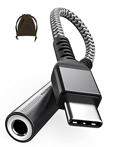 Maxonar USB C zu 3.5mm Klinke, USB C Kopfhörer Adapter USB Typ c Aux Adapter Kopfhörer Jack Audio Adapter mit DAC Chip Kompatibel mit Samsung Galaxy S22/S22 Ultra/S21/S20/Note20,Pixel 6,iPad Mini 6 von Maxonar