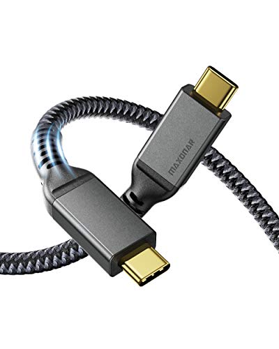 Thunderbolt 3 Kabel 1,2 M,Maxonar TB3 Zertifiziertes USB C 4.0 Kabel 40 Gbit/s Datenübertragung/100W/5A Aufladen/5K@60Hz/Dual 4K,Kompatibel mit Mac Studio,Studio Display,2020 M1 MacBok Air,Externe SSD Thunderbolt 3 Kabel 1,2 M,Maxonar TB3 Zertifiziertes USB C 4.0 Kabel 40 Gbit/s Datenübertragung/100W/5A Aufladen/5K@60Hz/Dual 4K,Kompatibel mit Mac Studio,Studio Display,2020 M1 MacBok Air,Externe SSD von Maxonar