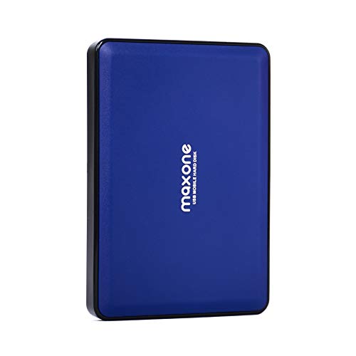 Maxone Externe Festplatte tragbare 160GB-2,5Zoll USB 3.0 Backups HDD Tragbare für TV,PC,Mac,MacBook, Chromebook, Xbox One, Wii u, Laptop,Desktop,Windows (160GB, Blue) von Maxone