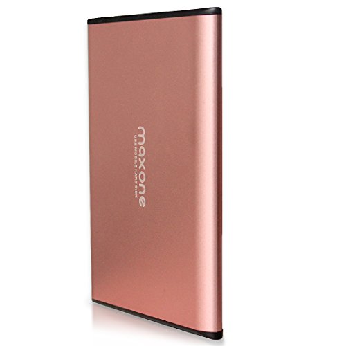 Maxone Externe Festplatte tragbare 250GB-2,5Zoll USB 3.0 Backups HDD Tragbare für TV,PC,Mac,MacBook, Chromebook, Wii u, Laptop,Desktop,Windows (250GB, Pink) von Maxone