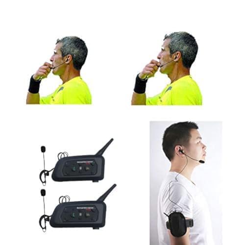 Schiedsrichter-Headset 2 Schiedsrichter Vollduplex-Football-Funk-Headsets Funk-Football-Headsets Kopfhörer-Football-Schiedsrichter-Kommunikation von Maxquall