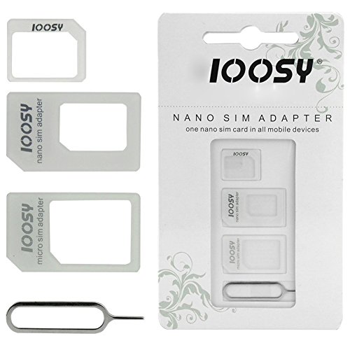 Maxtech 3 in 1 (Nano-SIM auf Micro-SIM-Karte + Micro-SIM-Karte auf Standard + Nano-SIM-Karte zur Standard-) Adapter Kit für alle Smartphones / Apple / Samsung / Sony / HTC / Nokia / etc. von Maxtech