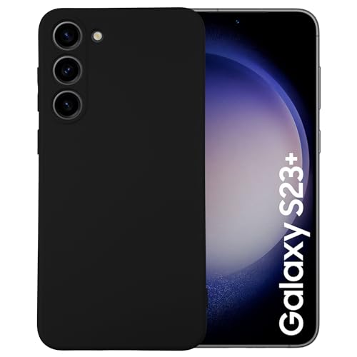 Maxter Handyhülle Samsung Galaxy S23 Plus - Silikon Phone Case Stoßfeste (Schwarz) von Maxter