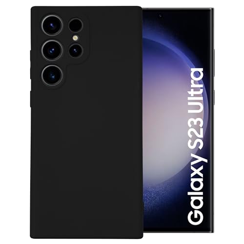 Maxter Handyhülle Samsung Galaxy S23 Ultra - Silikon Phone Case Stoßfeste (Schwarz) von Maxter