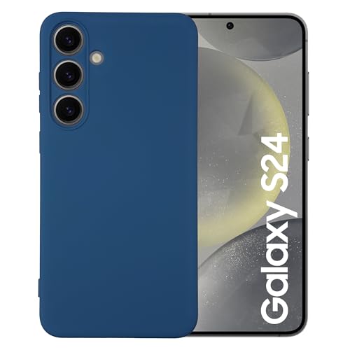 Maxter Handyhülle Samsung Galaxy S24 - Silikon Phone Case Stoßfeste (Dunkelblau) von Maxter