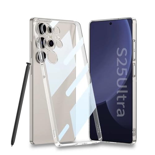 Maxter Schutzhülle für Samsung S25 Ultra, transparent, aus weichem Silikon, glatt, stoßfest Maxter Schutzhülle für Samsung S25 Ultra, transparent, aus weichem Silikon, glatt, stoßfest von Maxter