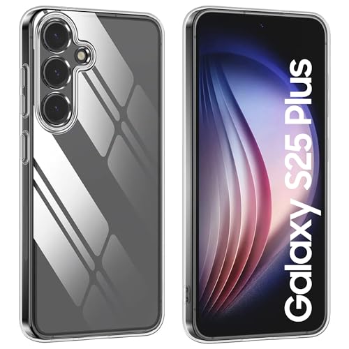 Maxter Schutzhülle kompatibel mit Samsung S25 Plus, transparent, aus flexiblem weichem Silikon, stoßfest Maxter Schutzhülle kompatibel mit Samsung S25 Plus, transparent, aus flexiblem weichem Silikon, stoßfest von Maxter