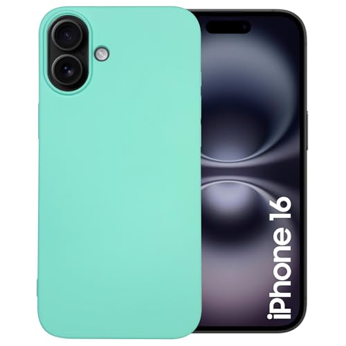 Maxter iPhone 16 Hülle - Stoßfeste Silikon-Handyhülle (Türkis) von Maxter