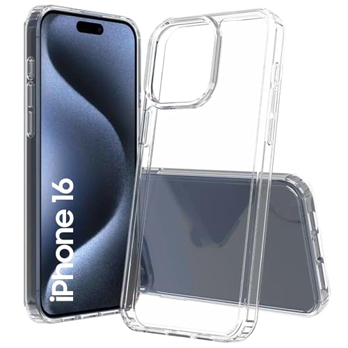 Maxter iPhone 16 Hülle Transparent - Stoßfeste Silikon-Handyhülle Maxter iPhone 16 Hülle Transparent - Stoßfeste Silikon-Handyhülle von Maxter