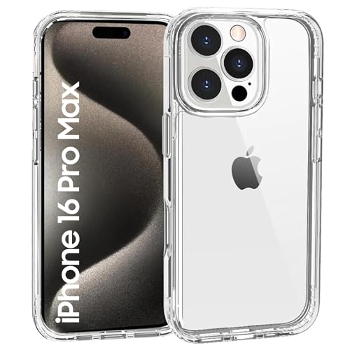 Maxter iPhone 16 Pro Max Hülle Transparent - Stoßfeste Silikon-Handyhülle Maxter iPhone 16 Pro Max Hülle Transparent - Stoßfeste Silikon-Handyhülle von Maxter