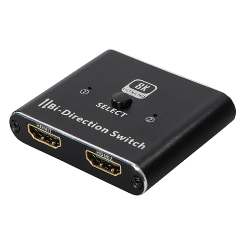 MAXTRACK HDMI 8K Bidirektionaler Verteiler - CS39L, HDMI Splitter & HDMI Switch, 2in1out oder 1in2out, 8K@60Hz, 4K@120Hz, kompatibel mit PS5, Xbox, Streaming-Box, Beamer, TV von MAXTRACK