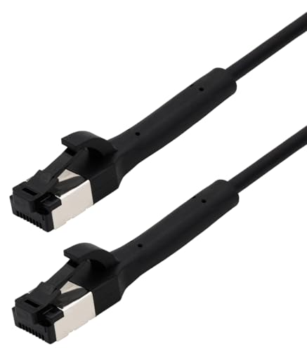 MaxTrack Cat8.1 Patchkabel mit Flexstecker - TI42-0,5L, Zuverlässige Verbindung für High-Speed-Netzwerke, LAN-Kabel, Perfekt für Serverschrank, Netzwerkswitch und Router, Netzwerkkabel, Ethernetkabel von Maxtrack