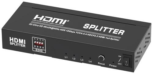 Maxtrack CS 25-4L HDMI-Splitter Schwarz von Maxtrack