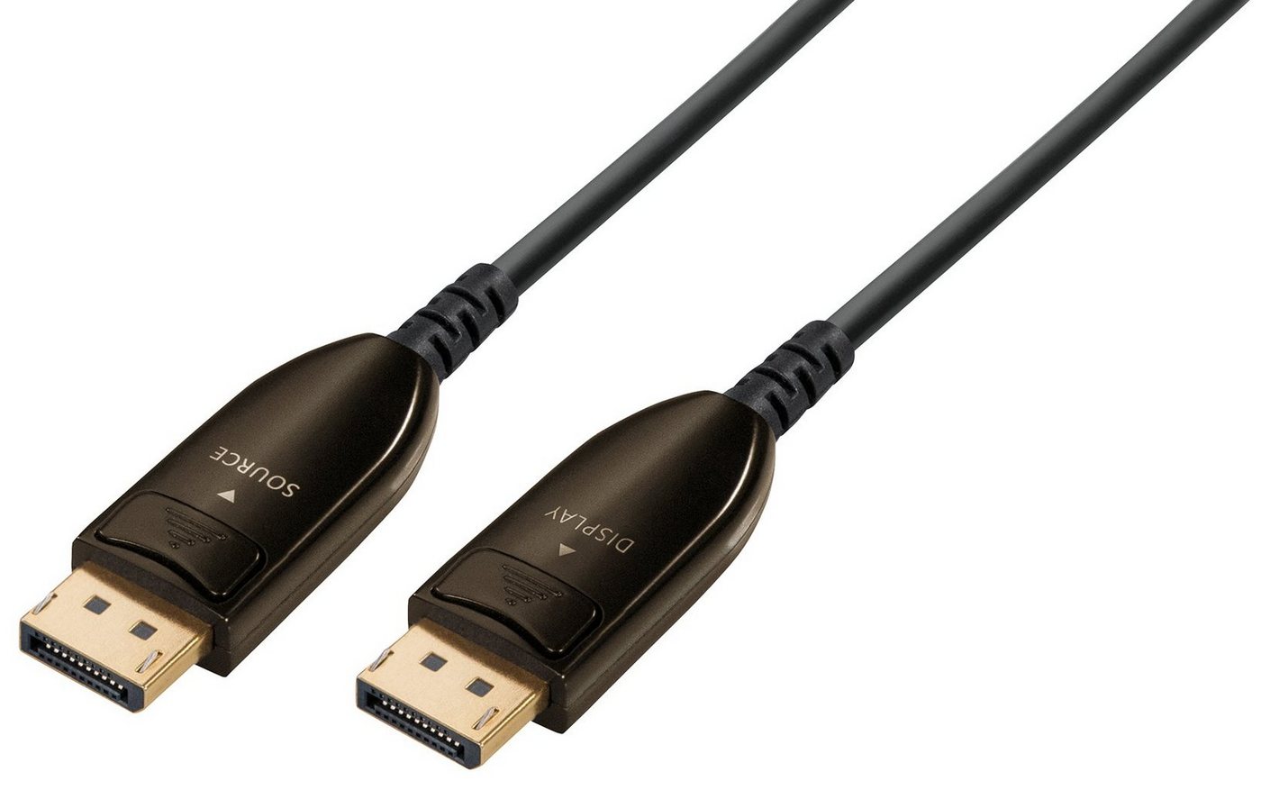 Maxtrack Computer-Kabel, DisplayPort, DisplayPort auf DisplayPort (5000 cm), Aktives DisplayPort 1.4 Glasfaser Kabel, 8K@60Hz, 50 m, Ø nur 4,5 mm von Maxtrack