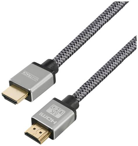 Maxtrack HDMI Anschlusskabel HDMI-A Stecker, HDMI-A Stecker 1.50m Schwarz C 221-1,5HNL Ultra HD (8K) von Maxtrack