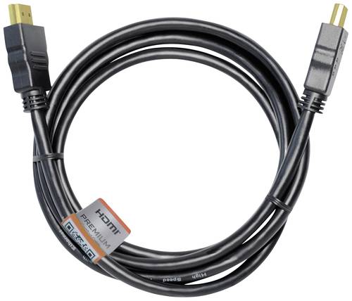 Maxtrack HDMI Anschlusskabel HDMI-A Stecker, HDMI-A Stecker 3.00m Schwarz C 215-3L Ultra HD (4k) HDM von Maxtrack
