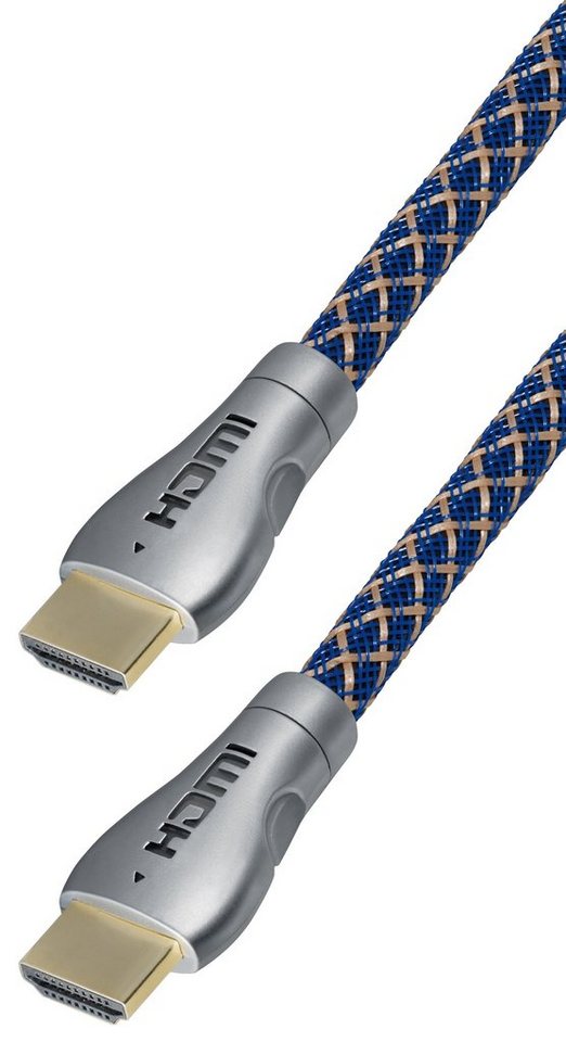 Maxtrack HDMI-Kabel, HDMI, HDMI auf HDMI (50 cm), HDMI-Kabel New Style Line, LED Stecker, UHD, 4k, 3D von Maxtrack