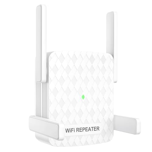 Maxuni WLAN-Verstärker, WLAN-Repeater 300 Mbit/s 2,4 GHz WiFi Range Extender, WLAN-Repeater mit WLAN/LAN-Verbindung, WLAN-Booster mit WPS-Taste, WLAN-Signalverstärker kompatibel mit allen WLAN-Geräten von Maxuni