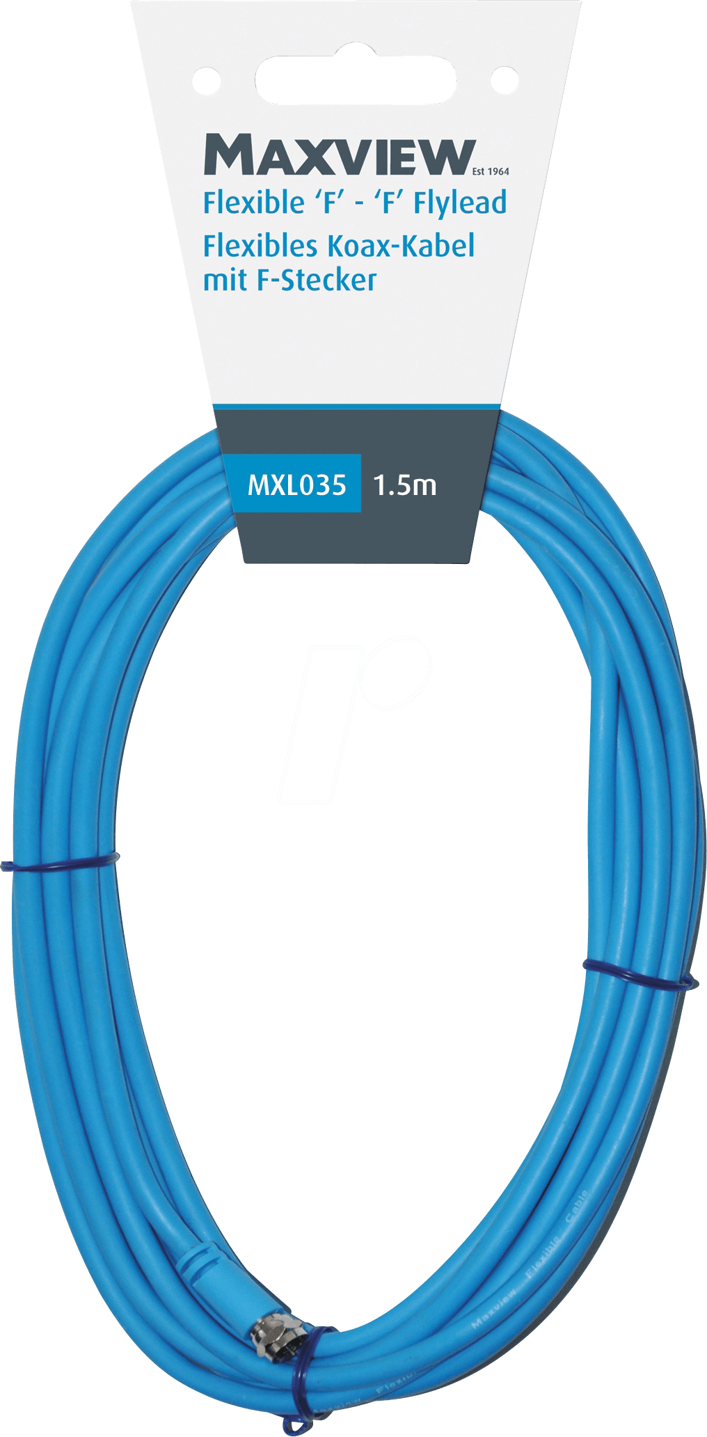 MAXVIEW 4015 - Flexibles Koax-Kabel, F-Anschluss, 1,5 m von Maxview