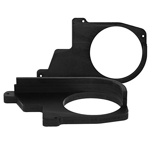[1 Paar] 165 mm MDF Lautsprecher Ringe kompatibel mit BMW 5 E39 | passend für Vordertür | Farbe: schwarz | wasserundurchlässig von Maxxcount