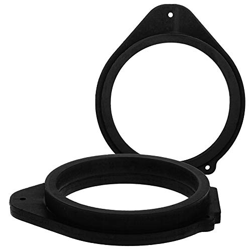 [1 Paar] 165 mm MDF Lautsprecher Ringe kompatibel mit Opel Insignia, Astra | passend für Vordertür und Hintertür | Farbe: schwarz | wasserundurchlässig von Maxxcount