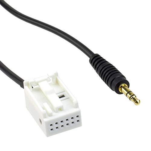 3,5 mm Klinke AUX IN Kfz Audio Adapter Kabel kompatibel mit VW, Skoda und Seat mit RCD210, RCD310, RCD510, MFD3, RNS310 und RNS510 von Maxxcount