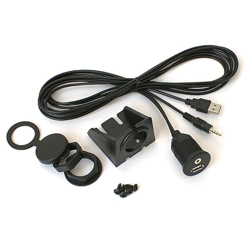 XCarLink AUX und USB Einbaubuchse, inkl. Aufbau-Halterung z.b. für DENSION Gateway, XCarLink oder DVD-Player von Maxxcount
