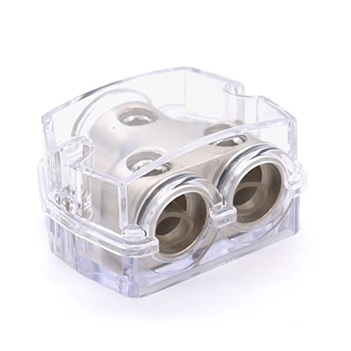 maxxcount PowerSplitter Strom Verteiler Block 1x 0GA Eingang auf 2X 0GA Ausgang für KFZ, Auto, Boot, Wohnmobil, Verstärker, Car HiFi Kabel, Heim HiFi oder Elektronik, Werkstatt maxxcount PowerSplitter Strom Verteiler Block 1x 0GA Eingang auf 2X 0GA Ausgang für KFZ, Auto, Boot, Wohnmobil, Verstärker, Car HiFi Kabel, Heim HiFi oder Elektronik, Werkstatt von Maxxcount