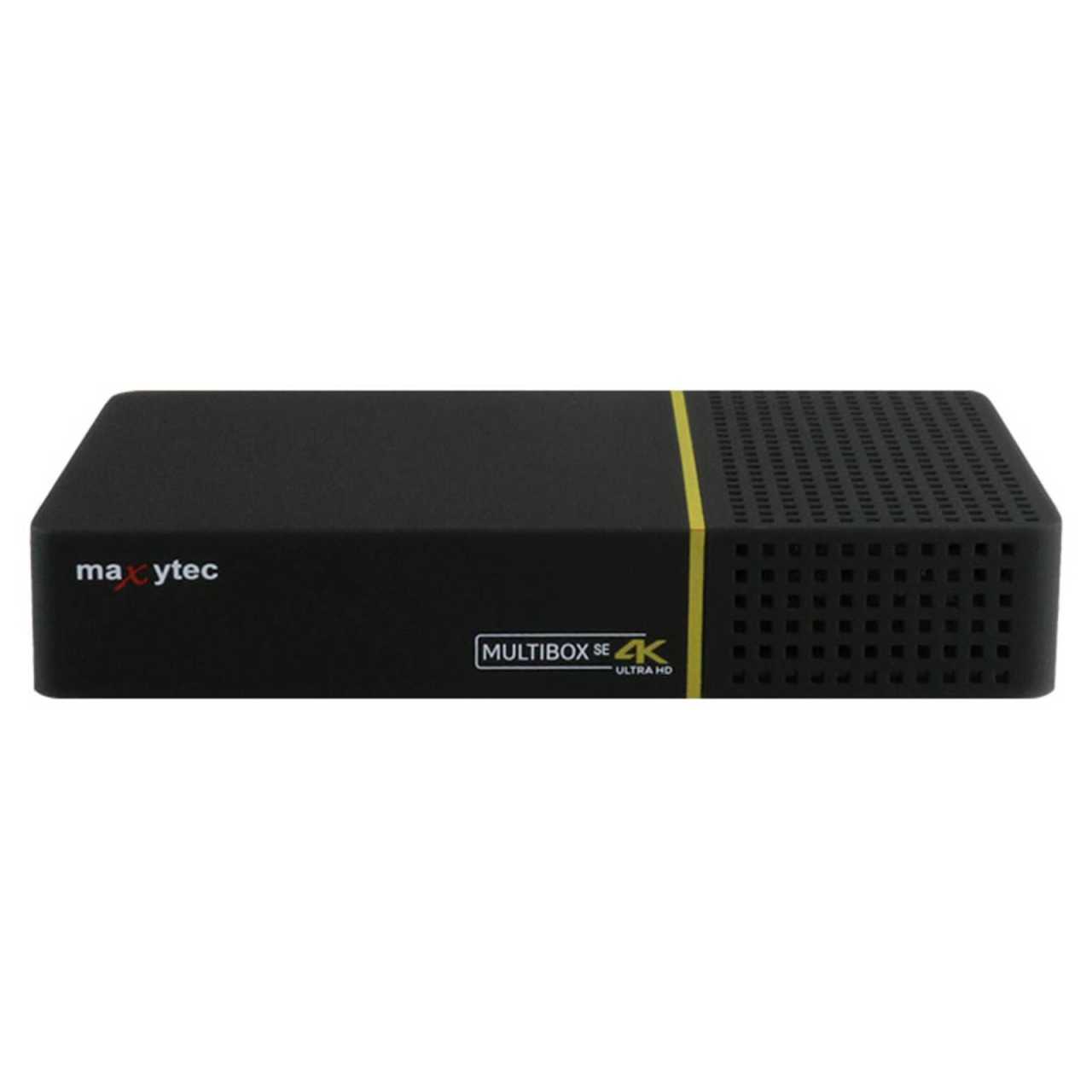 Maxytec Multibox SE 4K UHD 2160p E2 Linux WiFi DVB-S2 Sat & DVB-C Combo Receiver Schwarz von Maxytec