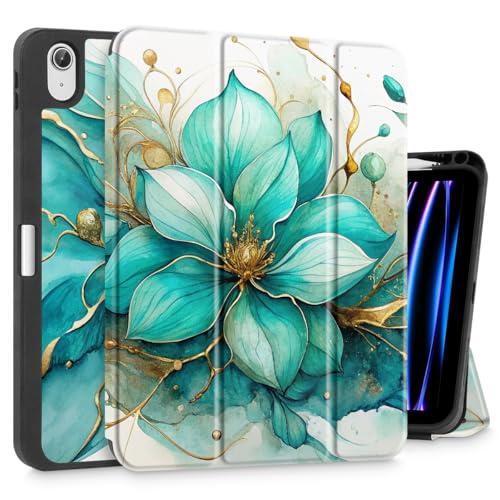 May Chen Schutzhülle für iPad Air 27,9 cm (11 Zoll) (M3 2025/M2 2024) 7. / 6. Generation, iPad Air 11 Zoll (27,7 cm), 5. / 4. Generation 2022 2020, mit Pencel Hodel, dreifach faltbar, automatische von May Chen
