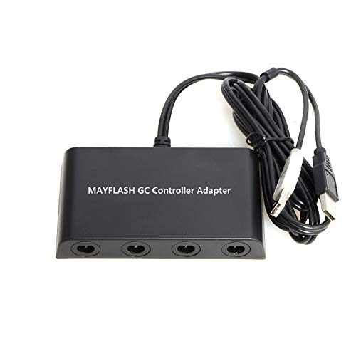 Gamecube Controller Adapter für Nintendo Wii U und PC USB mit 4 Slots von May Flash