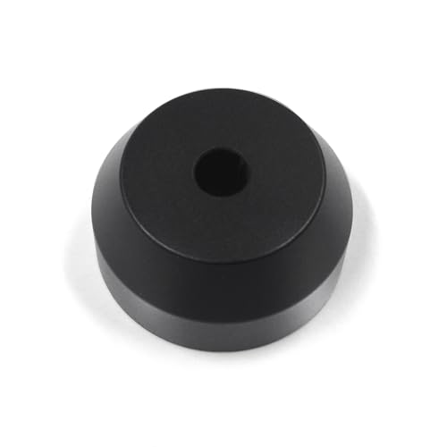 45 U/min Adapter für 17,8 cm (7 Zoll) Vinyl-Schallplatten, massives Aluminium, Schwarz von MayRecords