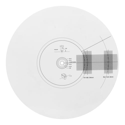 Acryl-Plattenspieler-Phonograph-Patrone, rutschfeste Matte, LP-Platten-Kalibrierungsplatte, Ausrichtungsplatte, Winkelmesser, Phonograph-Kartusche, Ausrichtungswerkzeug für Plattenspieler-Zubehör, Acryl-Plattenspieler-Phonograph-Patrone, rutschfeste Matte, LP-Platten-Kalibrierungsplatte, Ausrichtungsplatte, Winkelmesser, Phonograph-Kartusche, Ausrichtungswerkzeug für Plattenspieler-Zubehör, von MayRecords