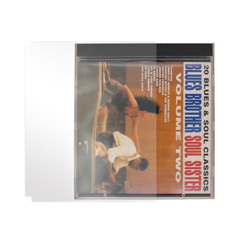 CD-Außenhüllen, antistatisch, transparent, Kunststoff, für CD- und DVD-Speicher, 50 Stück von MayRecords