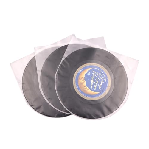 LP Innenhüllen aus Vinyl, transparent, antistatisch, Kunststoff, runde Unterseite, 17,8 cm, 25 Stück LP Innenhüllen aus Vinyl, transparent, antistatisch, Kunststoff, runde Unterseite, 17,8 cm, 25 Stück von MayRecords