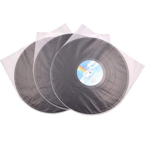 LP Innenhüllen aus Vinyl, transparent, antistatisch, Kunststoff, runde Unterseite, 30,5 cm, 50 Stück LP Innenhüllen aus Vinyl, transparent, antistatisch, Kunststoff, runde Unterseite, 30,5 cm, 50 Stück von MayRecords