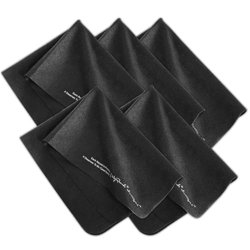 MayRecords Schallplatten-Reinigungstuch, antistatisch, superweich, 23,6 x 16,4 cm, Mikrofaser, fusselfrei, schwarz, für LP-Kollektion, Brillen, Kameralinsen, 5 Stück MayRecords Schallplatten-Reinigungstuch, antistatisch, superweich, 23,6 x 16,4 cm, Mikrofaser, fusselfrei, schwarz, für LP-Kollektion, Brillen, Kameralinsen, 5 Stück von MayRecords