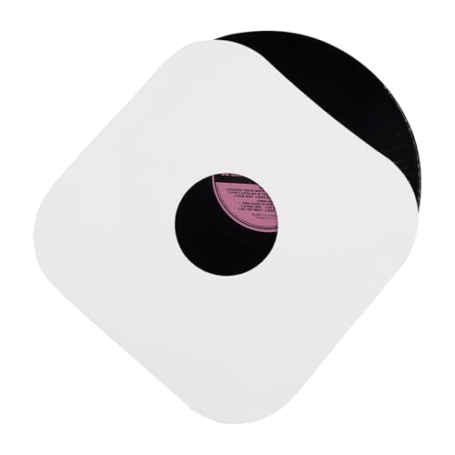 Schallplatten-Innenhüllen, schweres weißes Kraftpapier mit abgerundeten Ecken, Schutzhüllen, antistatisches Papier, Vinyl-Schallplattenhüllen für LP-Alben, 25,4 cm, 20 Stück Schallplatten-Innenhüllen, schweres weißes Kraftpapier mit abgerundeten Ecken, Schutzhüllen, antistatisches Papier, Vinyl-Schallplattenhüllen für LP-Alben, 25,4 cm, 20 Stück von MayRecords