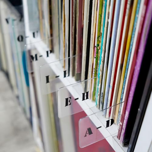 Schallplatten-Trennblätter, LP alphabetische A-Z Trennblätter, doppelseitig, Kunststoff, Kategorie-Tab für CD-DVD-Medien, Bücherregal, Aufbewahrung (horizontal) von MayRecords